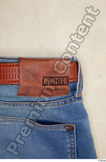 Clothes  214 blue jeans brown belt casual clothing 0006.jpg